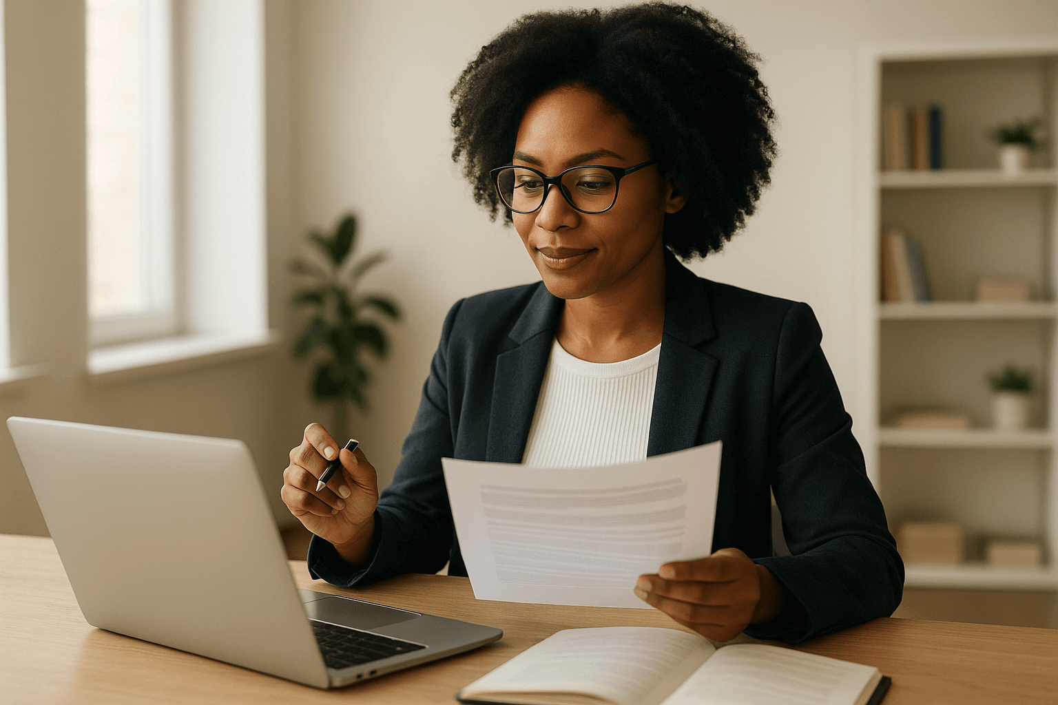 Illustration d'un candidat préparant son entretien d'embauche.