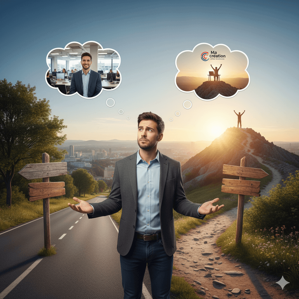 Illustration : Entrepreneuriat et Salariat